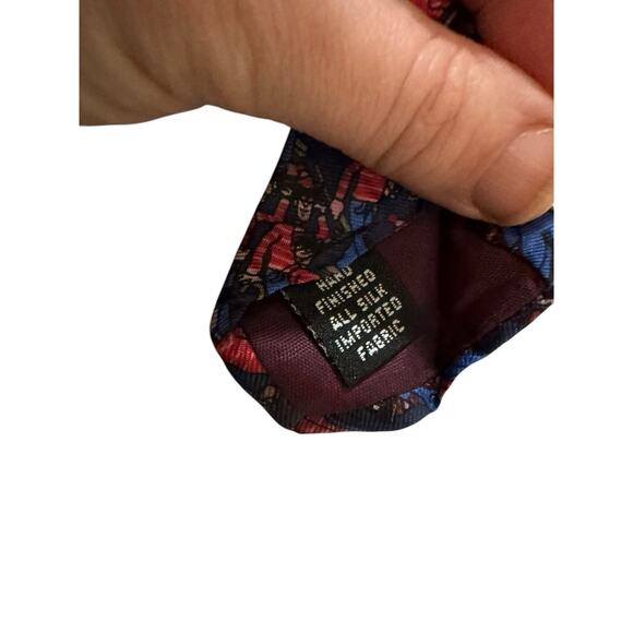 Vintage 1992 Where’s Waldo Schreter Cartoon Novelty Necktie Silk - Picture 6 of 7